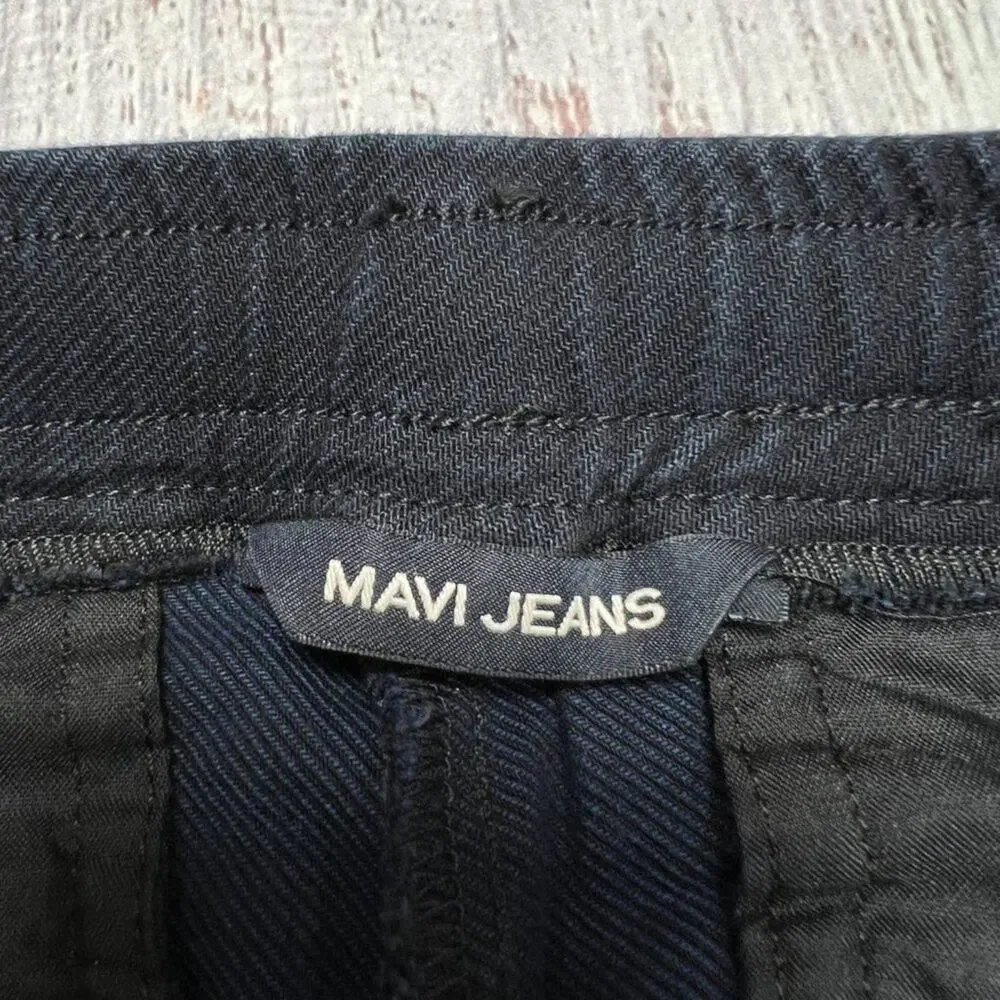 MAVI JEANS Sweatpants Joggers SIZE L Navy Drawstring Activewear Pockets NWT